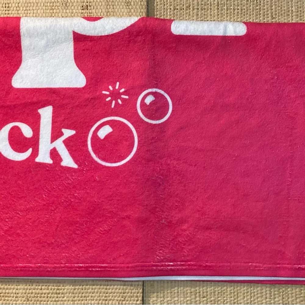 Poppi Soda Beach Towel Collectible Poppi Pink Towel